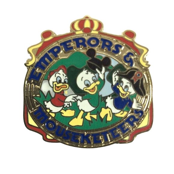 Disney Cruise Line Emperors Mouseketeers Lapel Pin Huey Dewey Louie Collectible - Picture 4 of 4